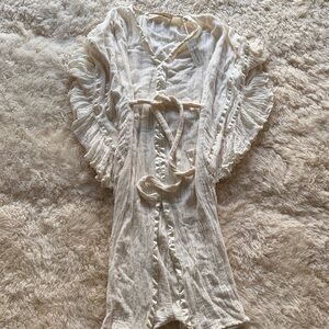 Jen's Pirate Booty Cream Maxi Dress